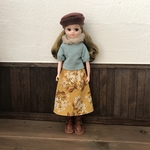 リカちゃん服　千草色とマスタードのコーデ