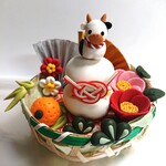 お正月飾り  篭