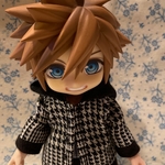 グレンチェック×黒パーカー  オビツ１１服 ねんどろいどどーる