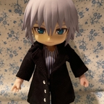 ロングコート(黒) オビツ１１服 ねんどろいどどーる