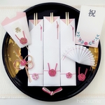 お食い初め《八梅膳》桃色セット○●