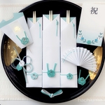 お食い初め《八梅膳》浅黄色セット○●