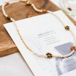 Beads collection_cream ビーズネックレス　ビーズアクセサリー