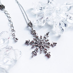 クリスマス　雪の結晶   snow   ネックレス