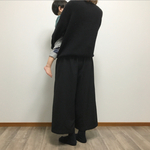シワになりにくい あったか ガウチョパンツ
