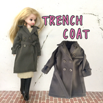 リカちゃん トレンチコート（カーキ）着せ替え服 ブライス