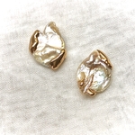 淡水パールのニュアンスピアス　イヤリング