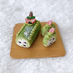 ミニチュア＊クリスマス抹茶ロールケーキ＊