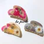 <送料無料> 選べるビオラとノースポールといちごヘアバンスクリップ