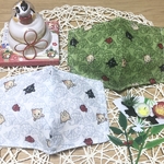 新年！お正月にぴったり☆女性用立体ガーゼマスク♪２枚セット！