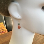 サードオニキスドロップピアス