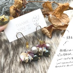 線香花火樹脂ノンホール　イヤリング
