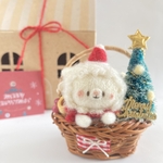クリスマスバスケット🎄サンタ小梅ちゃん ／ 羊毛フェルト
