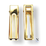 ヘアクリップ　土台　四角　ゴールド　　6×1.6cm　【6個】500円 　†mnc2601