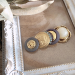 vintagebutton ヘアクリップ  キークリップ