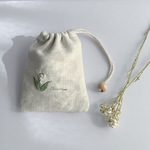 刺繍巾着　巾着ポーチ