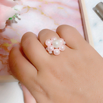 お花のパールビーズリング˚✧₊