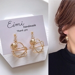 【EIMI】ワイヤーデザインゴールド˚✧⁺˳✧༚ ＊ ピアス/イヤリング