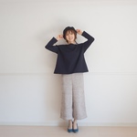 裏起毛ニットパンツ（ピンクベージュ）38
