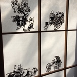 切り絵図案★クリスマスの商人