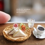 11月22日21時販売　ミニチュアのサンドイッチモーニング　ケースなしの場合は送料無料