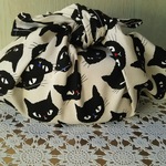 (再)あずま袋(黒猫ちゃんフェイス)