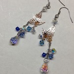 ☆再販×3☆スワロフスキーと蝶のピアス*ca*