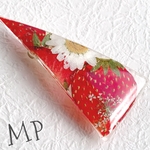 いちごの三角バレッタ♡