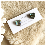 Heartアバロンシェルワンポイントピアス＊