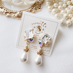 square bijou cotton perl