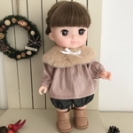 ファーティペット、ブラウス、かぼちゃパンツの３点セット