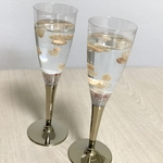 シャンパングラス　タコクラゲ入り