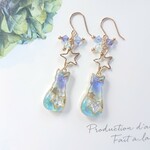 夜空猫のピアス/イヤリング