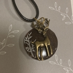 和柄鹿🦌パーツ付きネックレス