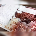 世界で一つだけの婚姻届♡︎名入れ日付入れ可能！オリジナル　アンティークフラワー花柄のお洒落な柄
