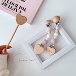 pearl  pink ブランケットクリップ 2本セット マルチクリップ　歯固め　歯固めジュエリー 名入れ