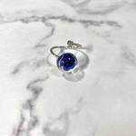 青い薔薇リング(シルバー)