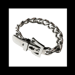 再販【Mode@belt_chain ブレス。】ベルト モード シルバー チェーン ブレスレット ユニセックス  カッコイイ ストリート ピープス パンク ロック