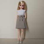 リカちゃん トレンチ スカート 服 アウトフィット