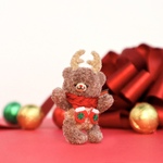 Proomy トナカイクマさん クリスマス ミニチュア テディベア インテリア 雑貨