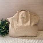 お花刺繍のコンビニエコバッグ(裏地なし)