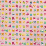 【布 110×50】にこにこカエル ピンク