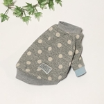 【胴回り40センチ】パステルリブのラグラントレーナー犬服