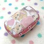 【レトロ＊lovely cats 】  ソーイング用ポーチ