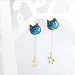 ☆再販☆宇宙系ピアス〜猫〜