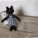 ★M様ご予約品★ぷちねこのクロクロ＊ネイビーギンガムドレス