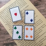 トランプの刺繍ワッペン