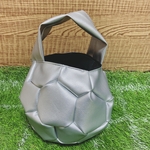 サッカーボールバッグ　メタリックシルバー
