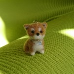 柴犬 赤 パピー 羊毛フェルト