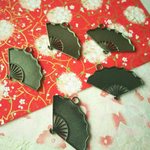 【送料０】扇型/扇子ミール皿　５個入　色彩屋吉宗